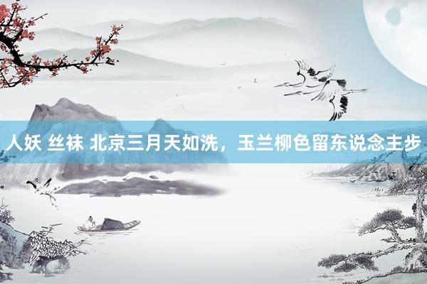 人妖 丝袜 北京三月天如洗，玉兰柳色留东说念主步