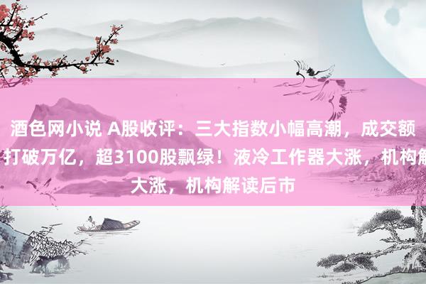 酒色网小说 A股收评：三大指数小幅高潮，成交额联贯4日打破万亿，超3100股飘绿！液冷工作器大涨，机构解读后市