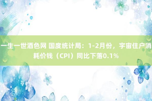 一生一世酒色网 国度统计局：1-2月份，宇宙住户消耗价钱（CPI）同比下落0.1%
